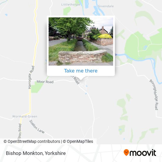 Bishop Monkton map