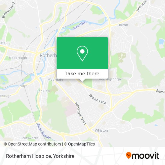 Rotherham Hospice map