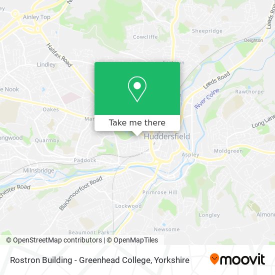 Rostron Building - Greenhead College map