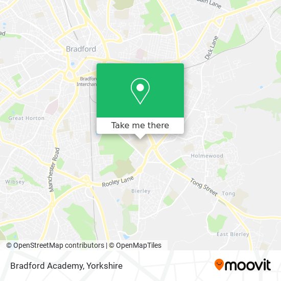 Bradford Academy map