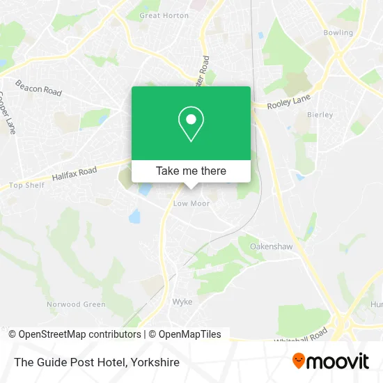The Guide Post Hotel map