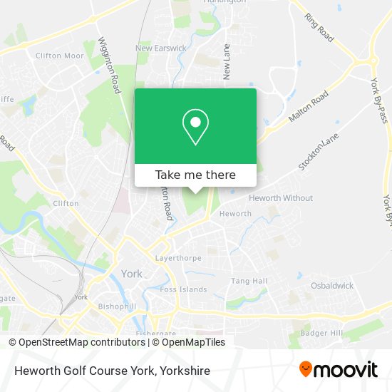 Heworth Golf Course York map