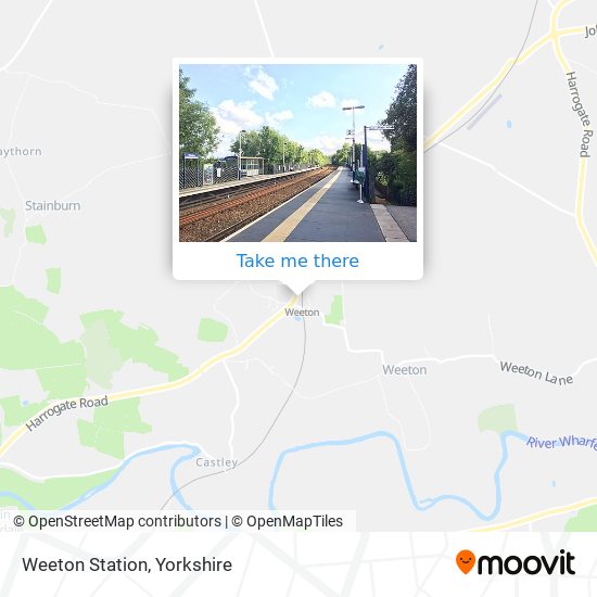 Weeton Station map