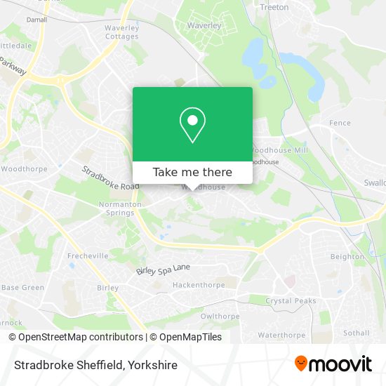Stradbroke Sheffield map