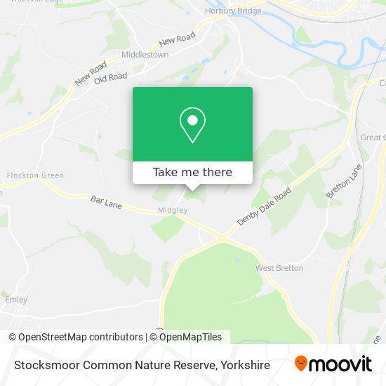 Stocksmoor Common Nature Reserve map