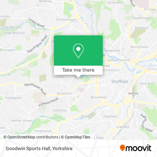 Goodwin Sports Hall map