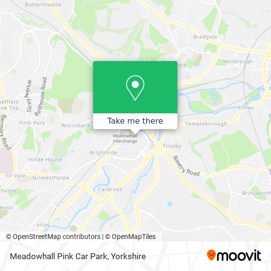 Meadowhall Pink Car Park map