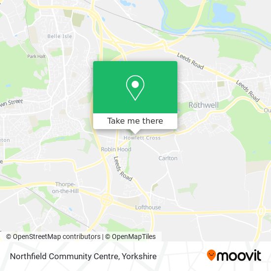 Northfield Community Centre map