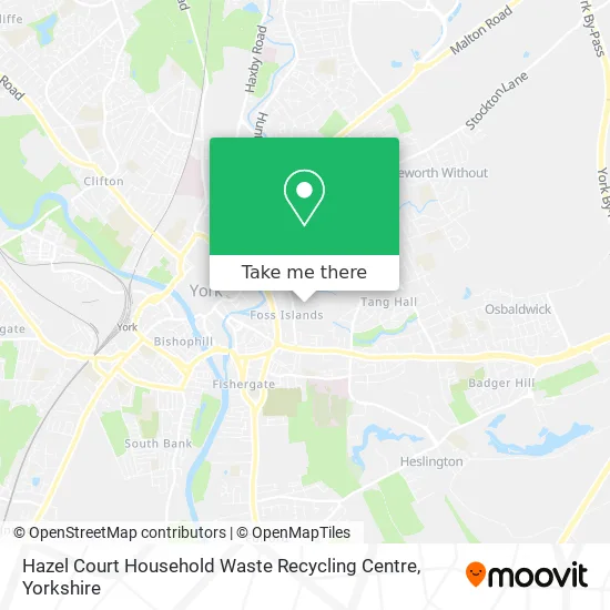Hazel Court Household Waste Recycling Centre map