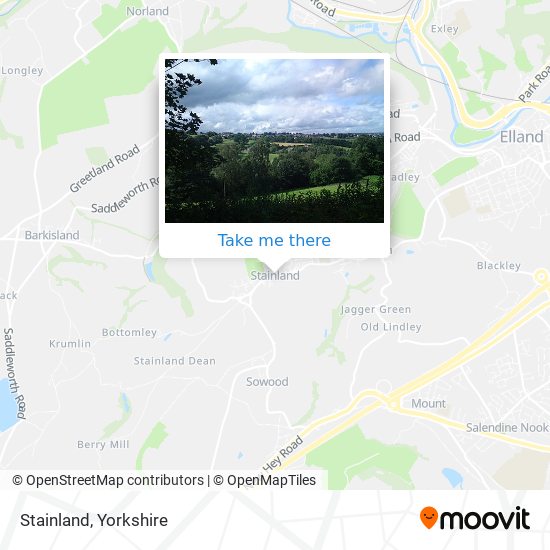 Stainland map