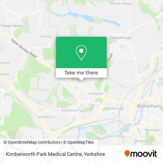 Kimberworth Park Medical Centre map