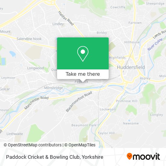 Paddock Cricket & Bowling Club map