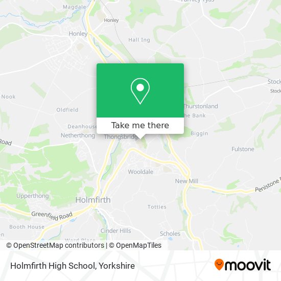 Holmfirth High School map