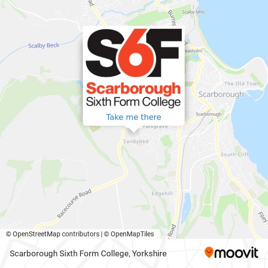 Scarborough Sixth Form College map