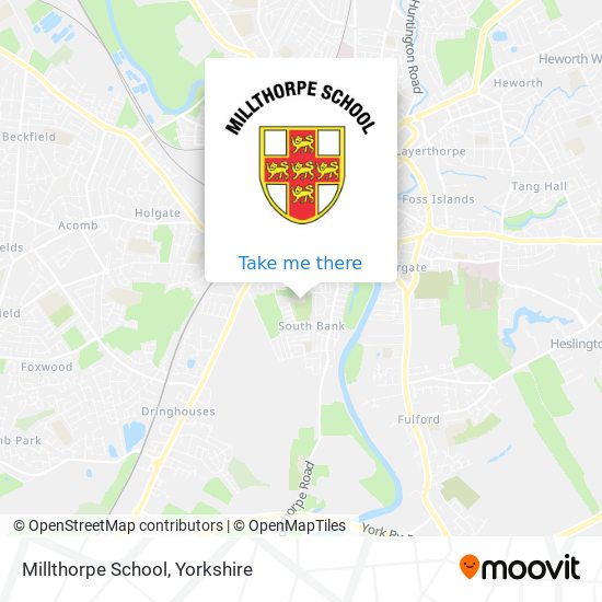 Millthorpe School map