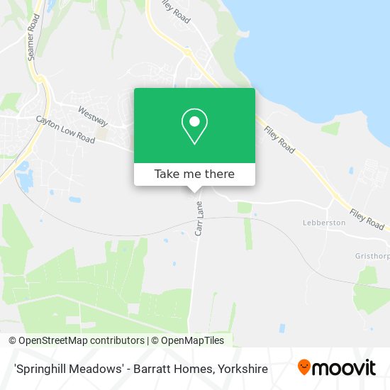 'Springhill Meadows' - Barratt Homes map