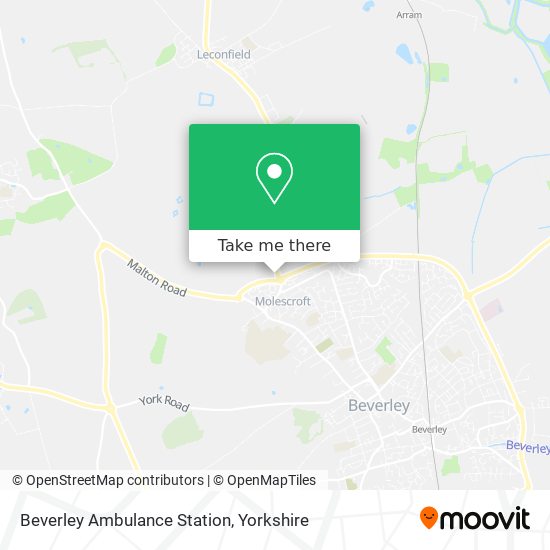 Beverley Ambulance Station map