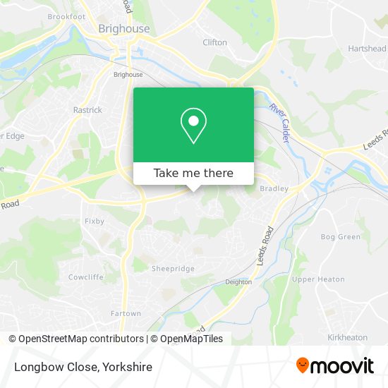 Longbow Close map