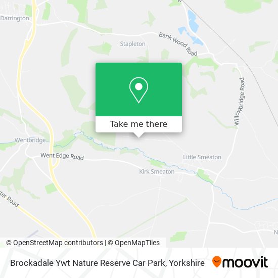 Brockadale Ywt Nature Reserve Car Park map