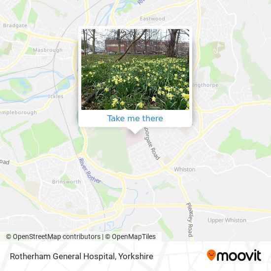 Rotherham General Hospital map