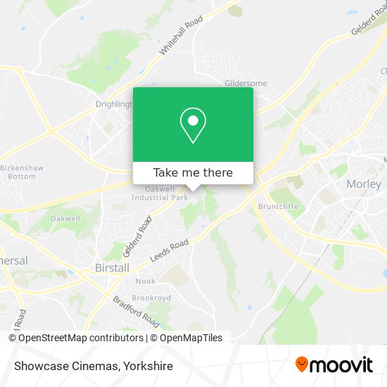 Showcase Cinemas map