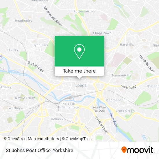 St Johns Post Office map