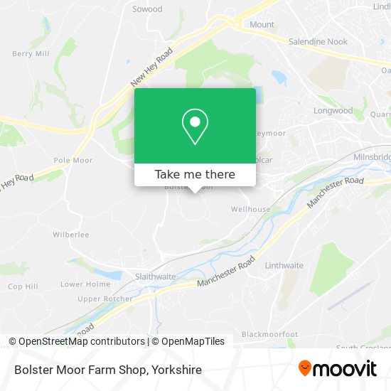 Bolster Moor Farm Shop map