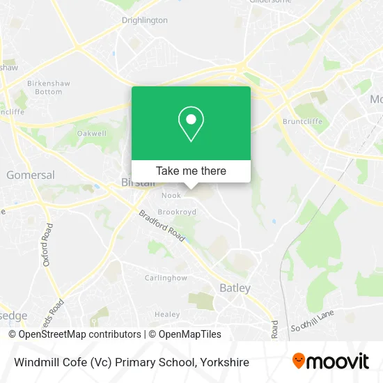 Windmill Cofe (Vc) Primary School map