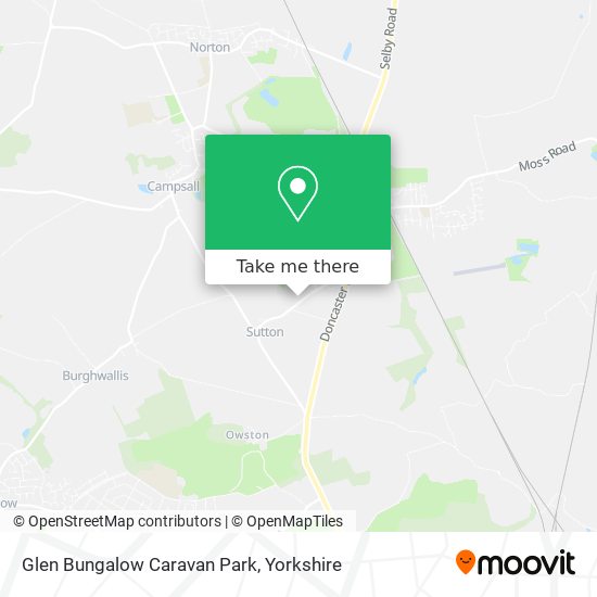 Glen Bungalow Caravan Park map
