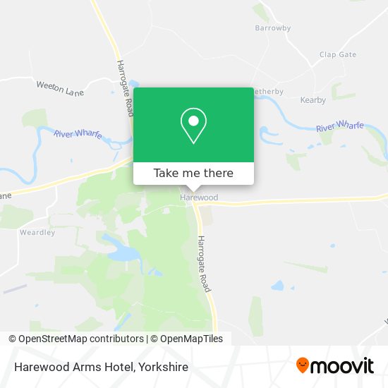 Harewood Arms Hotel map