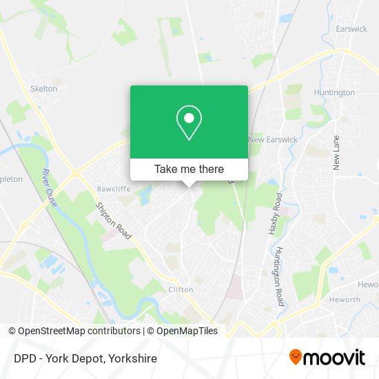 DPD - York Depot map