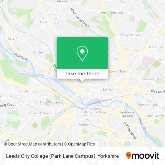 Leeds City College (Park Lane Campus) map