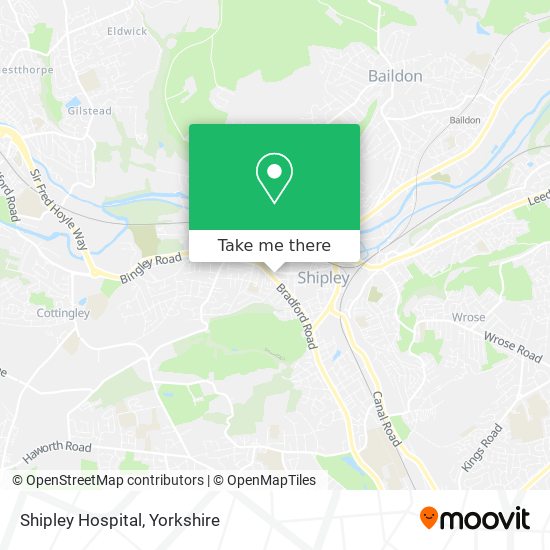 Shipley Hospital map