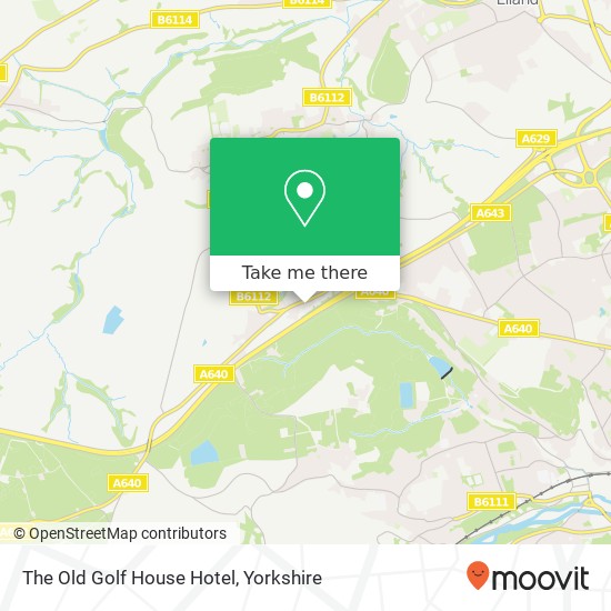 The Old Golf House Hotel map