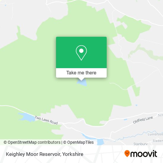 Keighley Moor Reservoir map