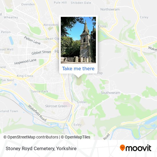 Stoney Royd Cemetery map