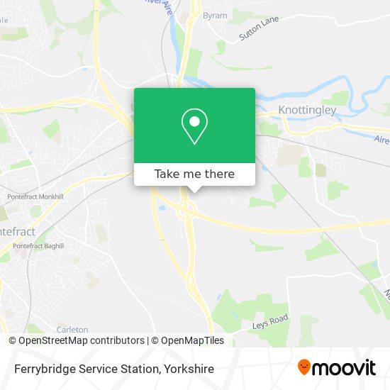 Ferrybridge Service Station map