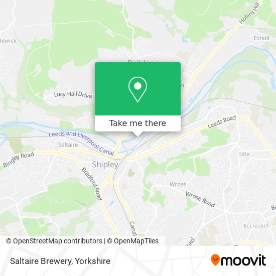 Saltaire Brewery map