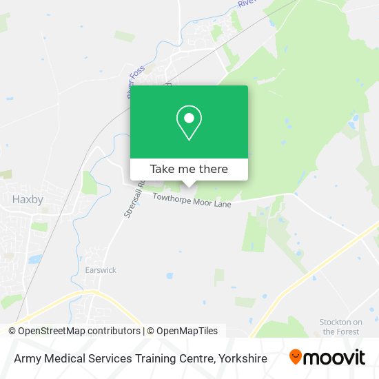 Army Medical Services Training Centre map