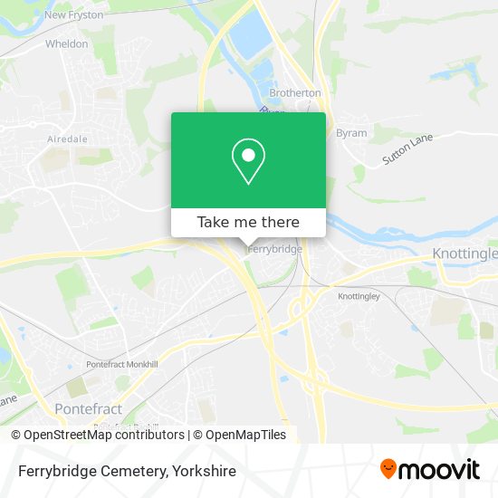 Ferrybridge Cemetery map