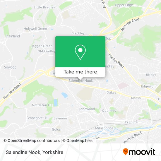 Salendine Nook map