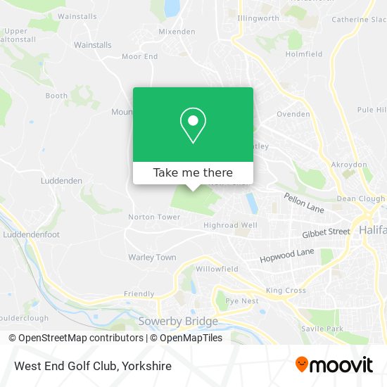 West End Golf Club map