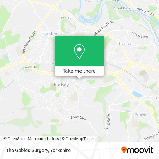 The Gables Surgery map