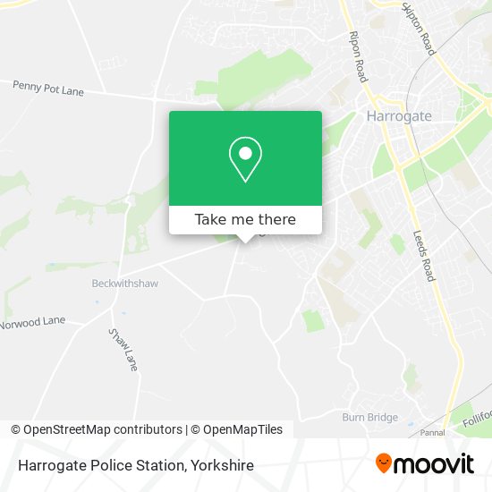 Harrogate Police Station map