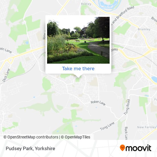 Pudsey Park map