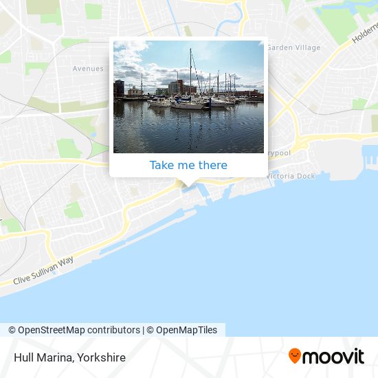 Hull Marina map