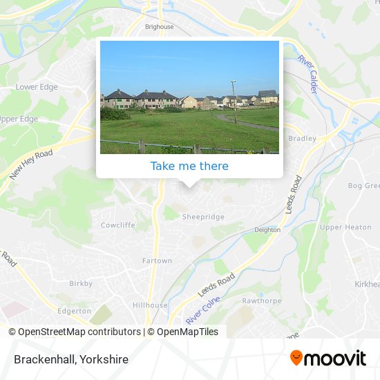 Brackenhall map