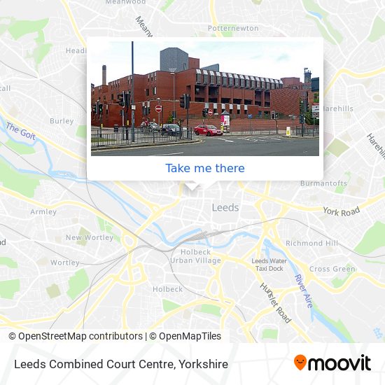 Leeds Combined Court Centre map