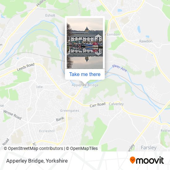 Apperley Bridge map