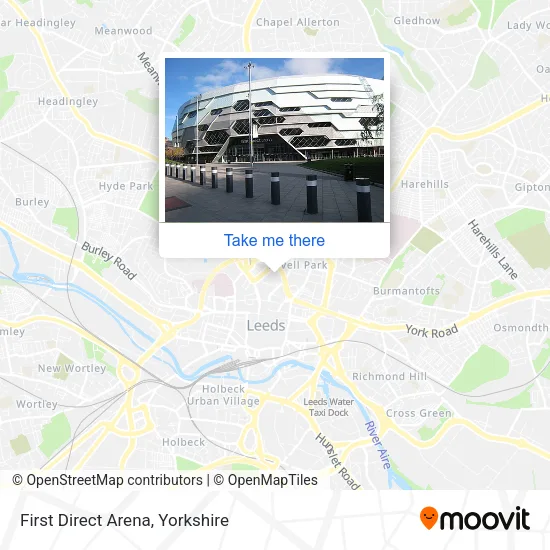 First Direct Arena map